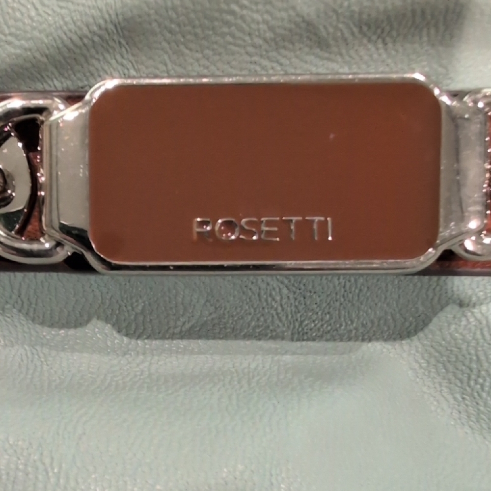 Rosetti Green and Brown Shoulder Bag with Leather Trim - Picture 2 of 4